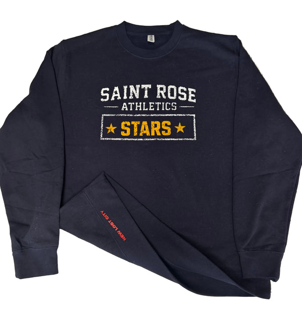 Saint Rose Yellow Stars Crew Sweatshirt